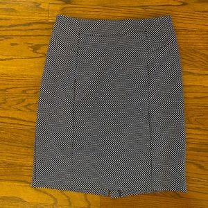 Michael Kors Black and White Pencil Skirt